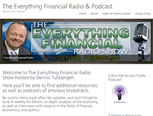 Tablet Screenshot of everythingfinancialradio.com